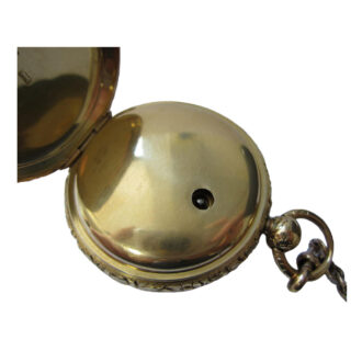 An English 18 carat gold open face lever pocket watch Circa 1827