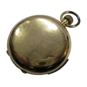 Swiss gold hunting cased repeating chronograph Circa 1900