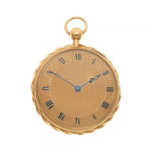 French 18k gold open faced quarter repeater Circa 1850