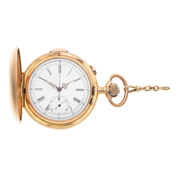 Swiss gold quarter repeating chronograph Circa 1890
