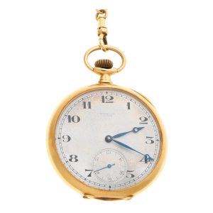 A Swiss 18 carat gold open face lever pocket watch Circa 1850