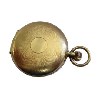 A Swiss 18 carat gold full hunter lever pocket watch Circa 1920