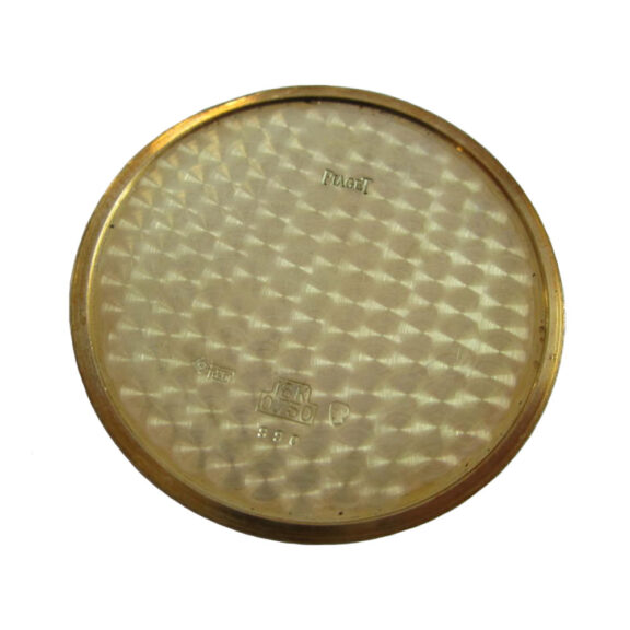 Swiss gold open face pocket watch with tigers eye dial Circa 1970 Swiss gold open face pocket watch with tigers eye dial Circa 1970