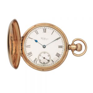 An American gold full hunter lever pocket watch Circa 1926