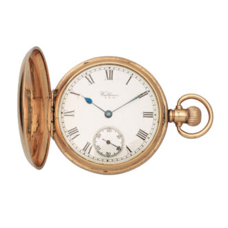 An American gold full hunter lever pocket watch Circa 1926