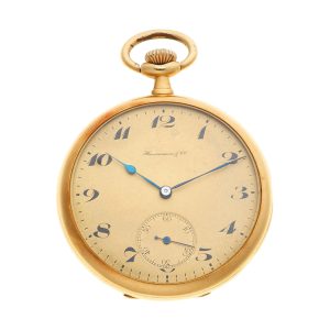 An Italian 18 carat gold open face lever pocket watch Circa 1910