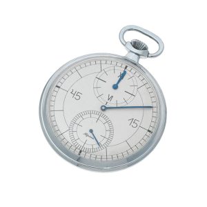 A Swiss stainless steel open faced lever pocket watch Circa 1940