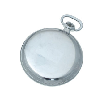 A Swiss stainless steel open faced lever pocket watch Circa 1940