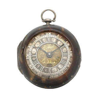 German silver and tortoiseshell verge Circa 1690