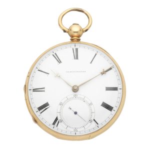 English gold chronometer pocket watch Circa 1855