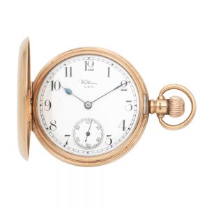 American gold full hunter pocket watch Circa 1927