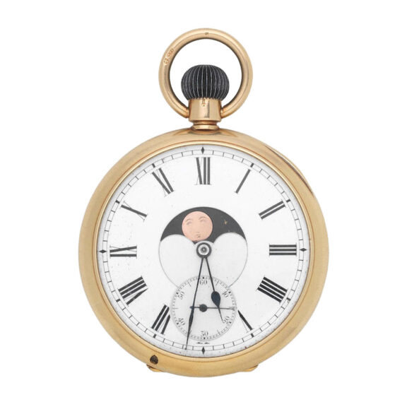 English gold dual dialled lever pocket watch Circa 1907 English gold dual dialled lever pocket watch Circa 1907