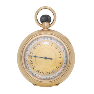 English gold dual dialled lever pocket watch Circa 1907 English gold dual dialled lever pocket watch Circa 1907