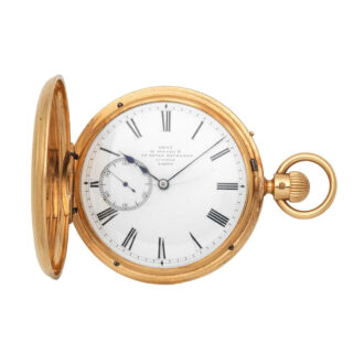 English 18 carat gold half hunter watch Circa 1930