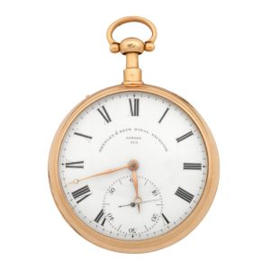 Large English gold min. repeating duplex watch Circa 1825