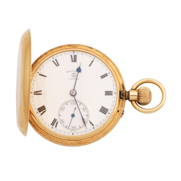 English 18 carat gold full hunter pocket watch Circa 1926
