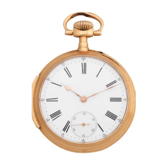 Swiss 18 carat gold open faced lever watch Circa 1880