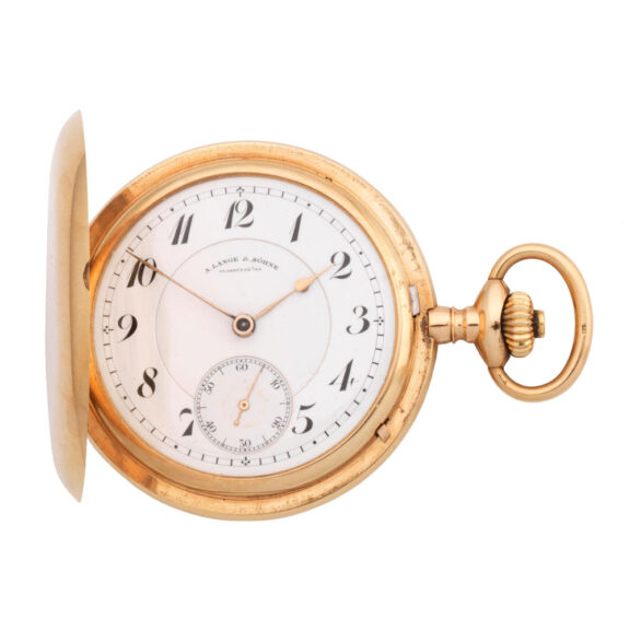 German 14 carat gold lever full hunter watch Circa 1925