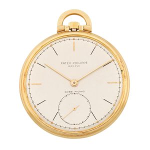 Swiss 18 carat gold open faced lever watch Circa 1965