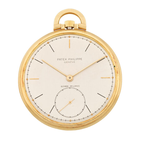 Swiss 18 carat gold open faced lever watch Circa 1965