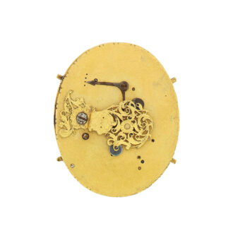 English gilt oval foliate verge pocket watch Circa 1600