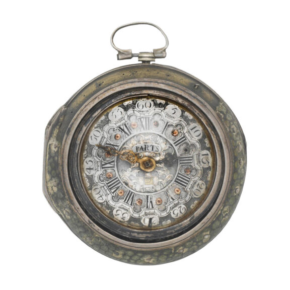 English repoussé decorated triple cased verge Circa 1774