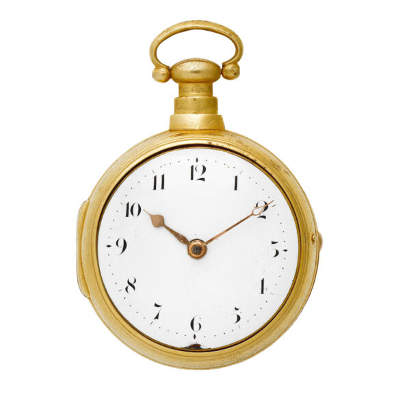 English later cased open faced verge watch Circa 1750