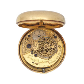 English later cased open faced verge watch Circa 1750