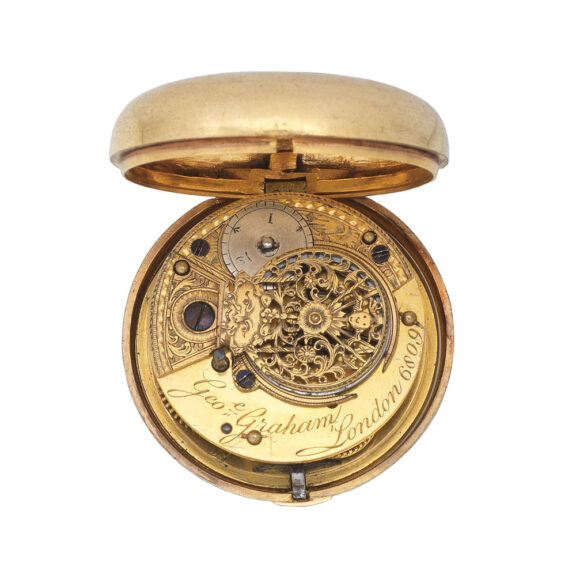 English later cased open faced verge watch Circa 1750 English later cased open faced verge watch Circa 1750