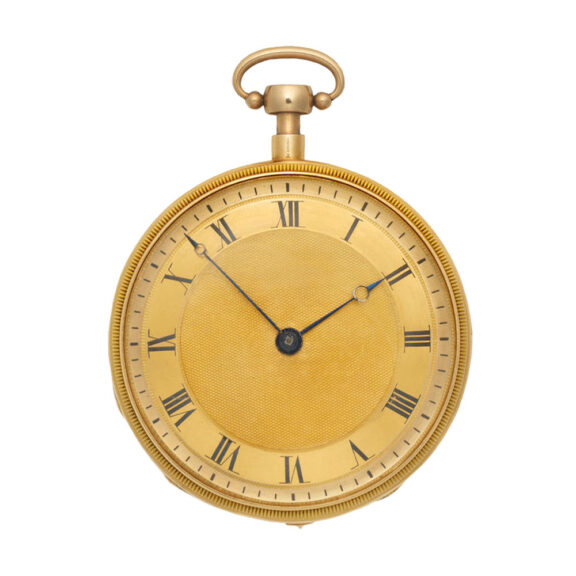 French gold quarter repeating musical cylinder Circa 1810
