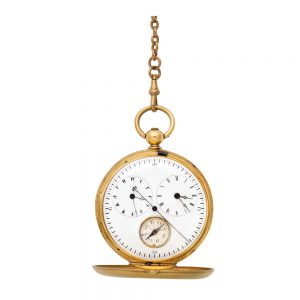 Full hunter with dual time zone and compass Circa 1820
