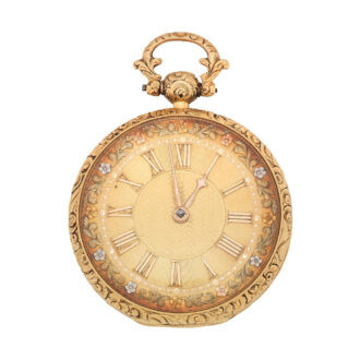English 18 carat gold open faced lever watch Circa 1827