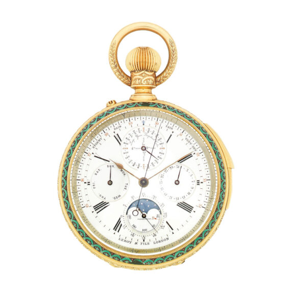Fine repeating perpetual calendar chronograph Circa 1900 Fine repeating perpetual calendar chronograph Circa 1900