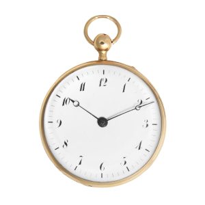Swiss 18 carat gold open faced quarter repeater Circa 1820