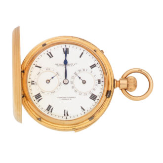 English quarter repeating full hunter calendar Circa 1876
