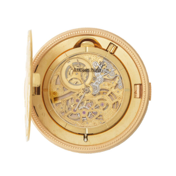 Coin watch with gold skeletonised movement Circa 1970 Coin watch with gold skeletonised movement Circa 1970