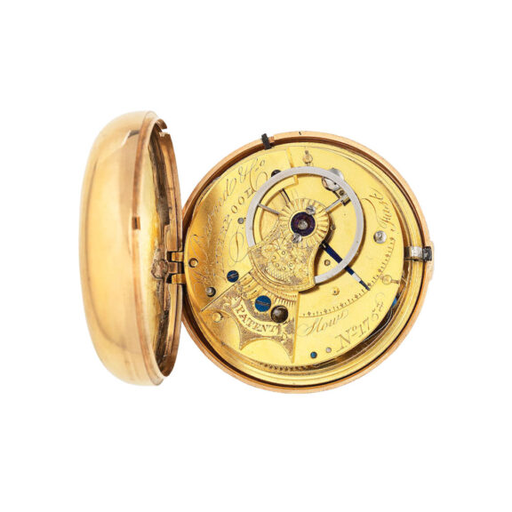 English 18 carat gold pair cased lever pocket watch Circa 1810
