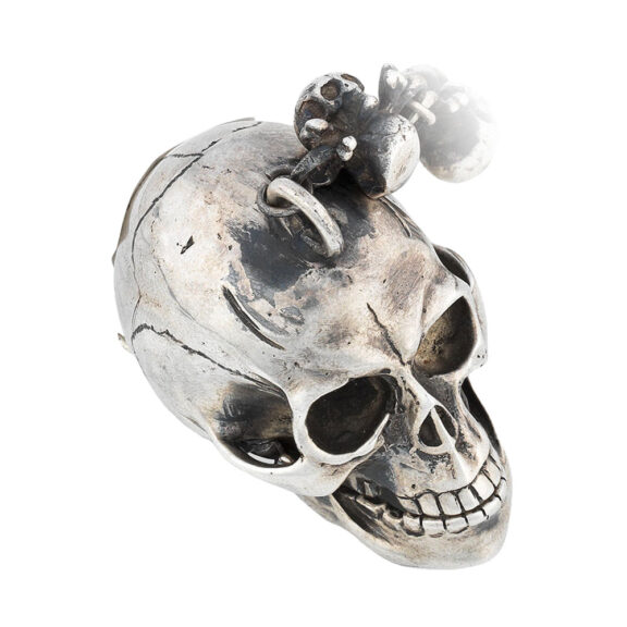 French silver skull form memento mori watch Circa 1790 -1820