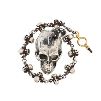 French silver skull form memento mori watch Circa 1790 -1820