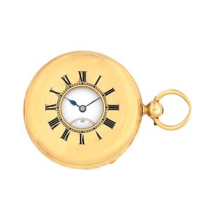 English gold repeating half hunter duplex watch Circa 1834