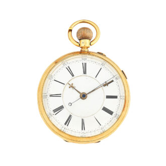 English open faced lever with stop/start seconds Circa 1890