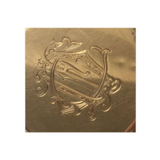 English gold hunting cased carrousel lever watch Circa 1905