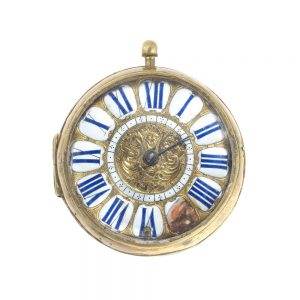 Large French open faced oignon pocket watch Circa 1700