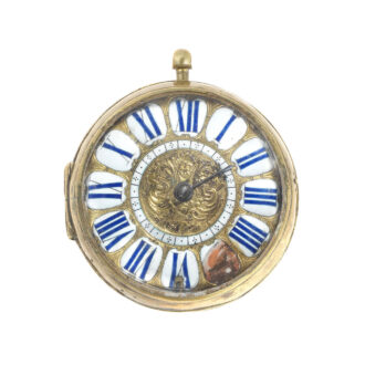 Large French open faced oignon pocket watch Circa 1700