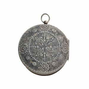 English silver pair cased watch with shagreen case Circa 1670