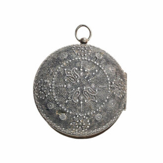 English silver pair cased watch with shagreen case Circa 1670