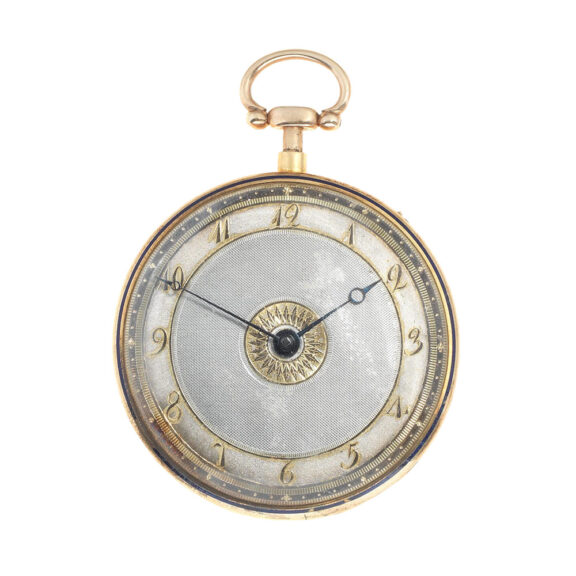 French gold and enamel open faced repeater Circa 1830
