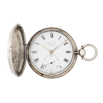 English silver hunting cased duplex pocket watch Circa 1816