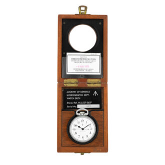 American white metal military navigational deck watch Circa