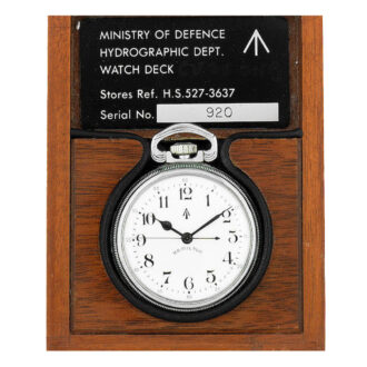 American white metal military navigational deck watch Circa